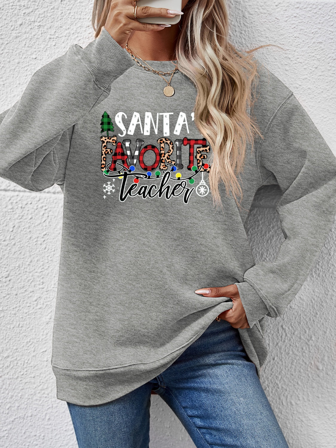 Letter Graphic Sweatshirt