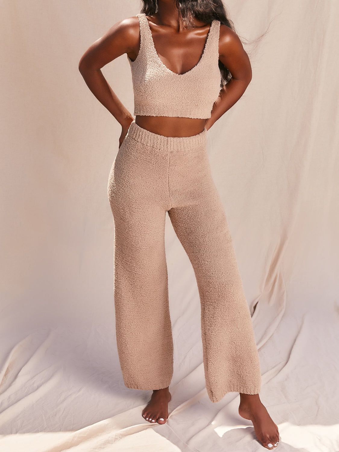 V-Neck Tank and Pants Set